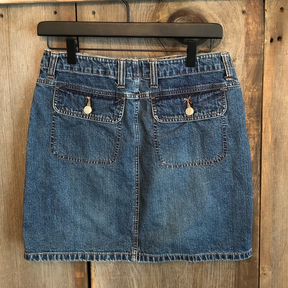 2003 Y2K  Old Navy Blue Denim Jean Skirt Size 4 Women’s - Picture 2 of 11